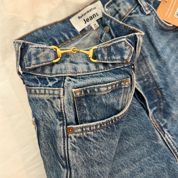 Reformation Light Blue Denim Jeans - Picture 6 of 7